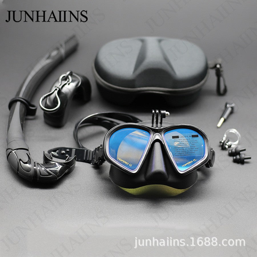 Men's and women's low-volume free diving goggles snorkeling equipment swimming goggles with myopia