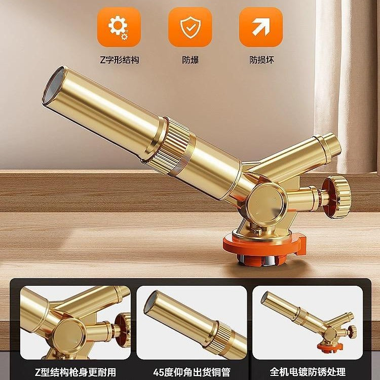 Spray gun Spitfire roasting gun Handheld flamethrower All copper cassette gas tank igniter Burnt meat flame Spray gun Household