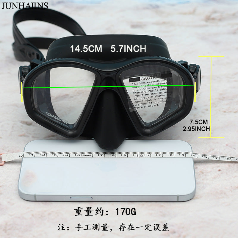 Men's and women's low-volume free diving goggles snorkeling equipment swimming goggles with myopia
