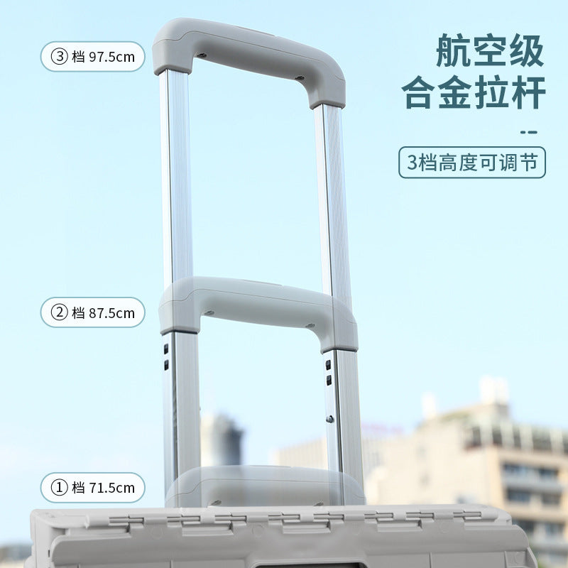 Folding shopping cart Supermarket Household climbing stairs to buy vegetables Small pull cart Hand pull cart Outdoor camping Picnic pull rod shopping cart