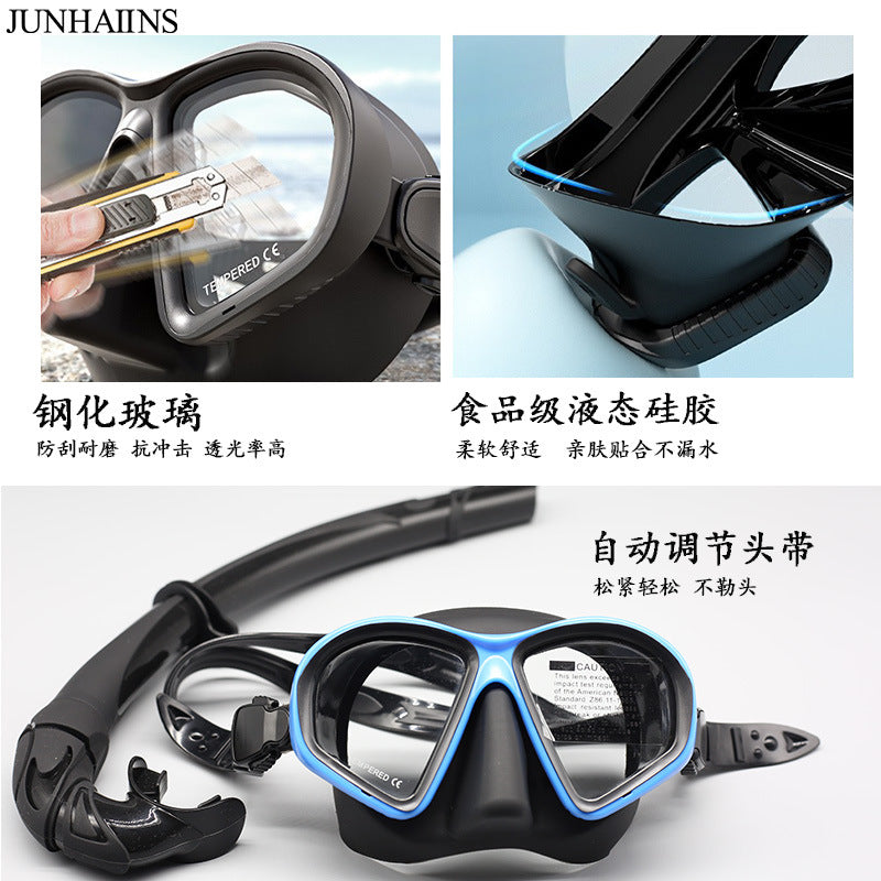 Men's and women's low-volume free diving goggles snorkeling equipment swimming goggles with myopia