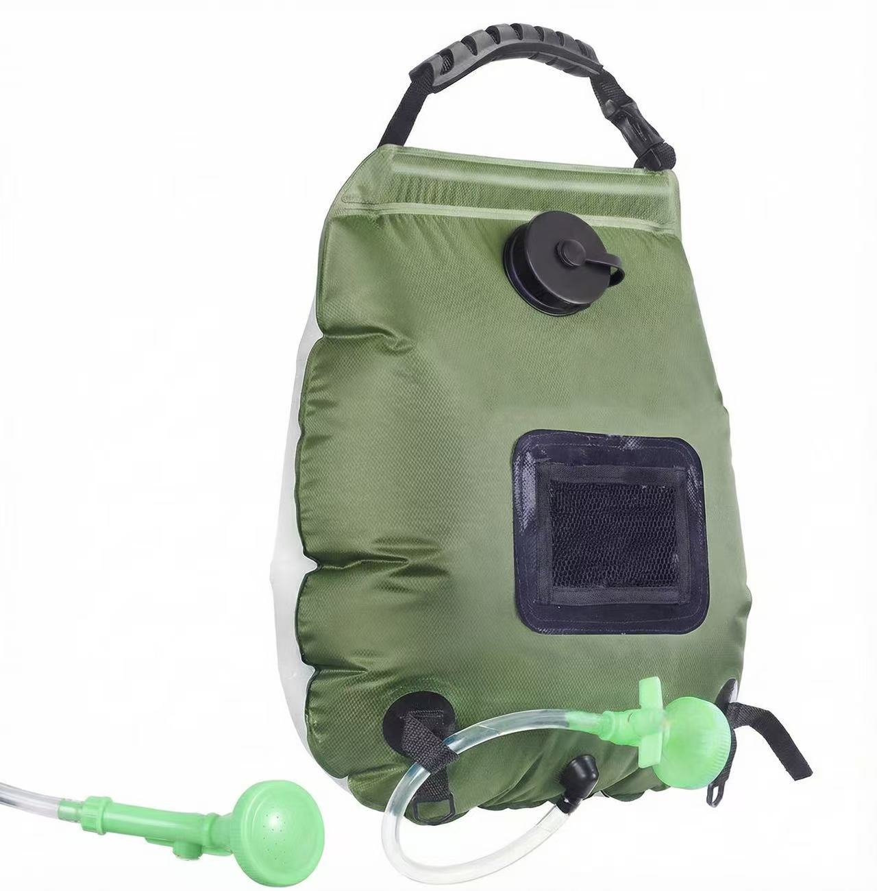 Outdoor solar thickened shower bag, self-driving camping bath water storage bag, portable shower bag bath water bag
