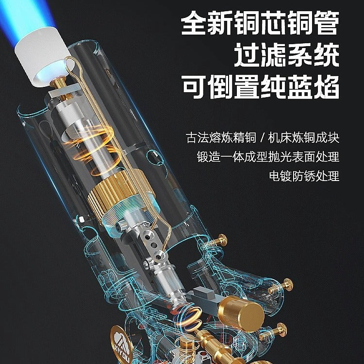 Spray gun Spitfire roasting gun Handheld flamethrower All copper cassette gas tank igniter Burnt meat flame Spray gun Household