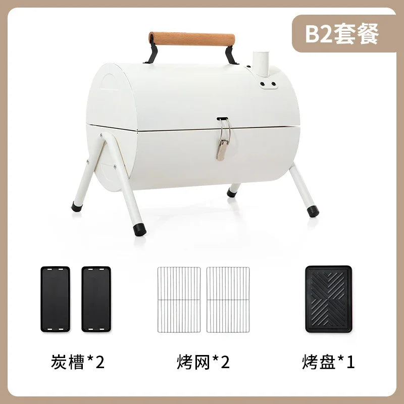Portable Dual Fuel Camping Stove, 12000 BTU Butane & Propane Gas Stove with Wind Guard & Carry Case for Outdoor Cooking, Camping, BBQ, Emergency