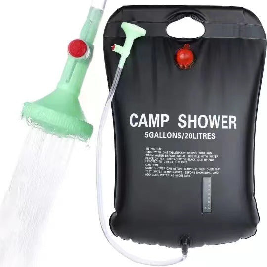 Outdoor camping bath bag 20L solar hot water bag outdoor bath shower portable shower sprinkler water storage bag