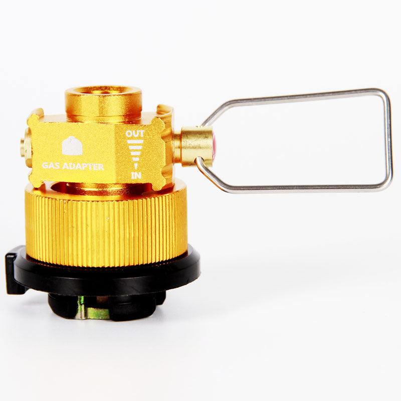 Outdoor flat gas tank adapter supplies gas tank mutual charging PP camping inflatable valve MAPP portable