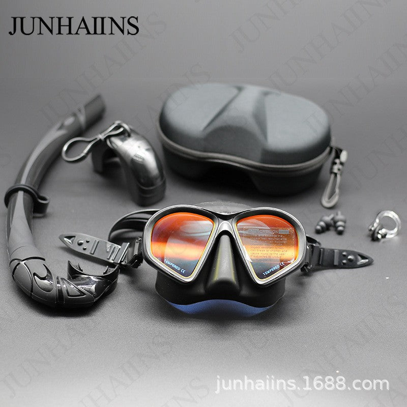 Men's and women's low-volume free diving goggles snorkeling equipment swimming goggles with myopia