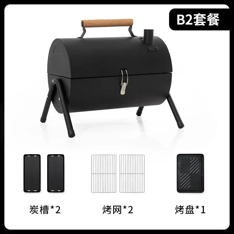 Portable Dual Fuel Camping Stove, 12000 BTU Butane & Propane Gas Stove with Wind Guard & Carry Case for Outdoor Cooking, Camping, BBQ, Emergency