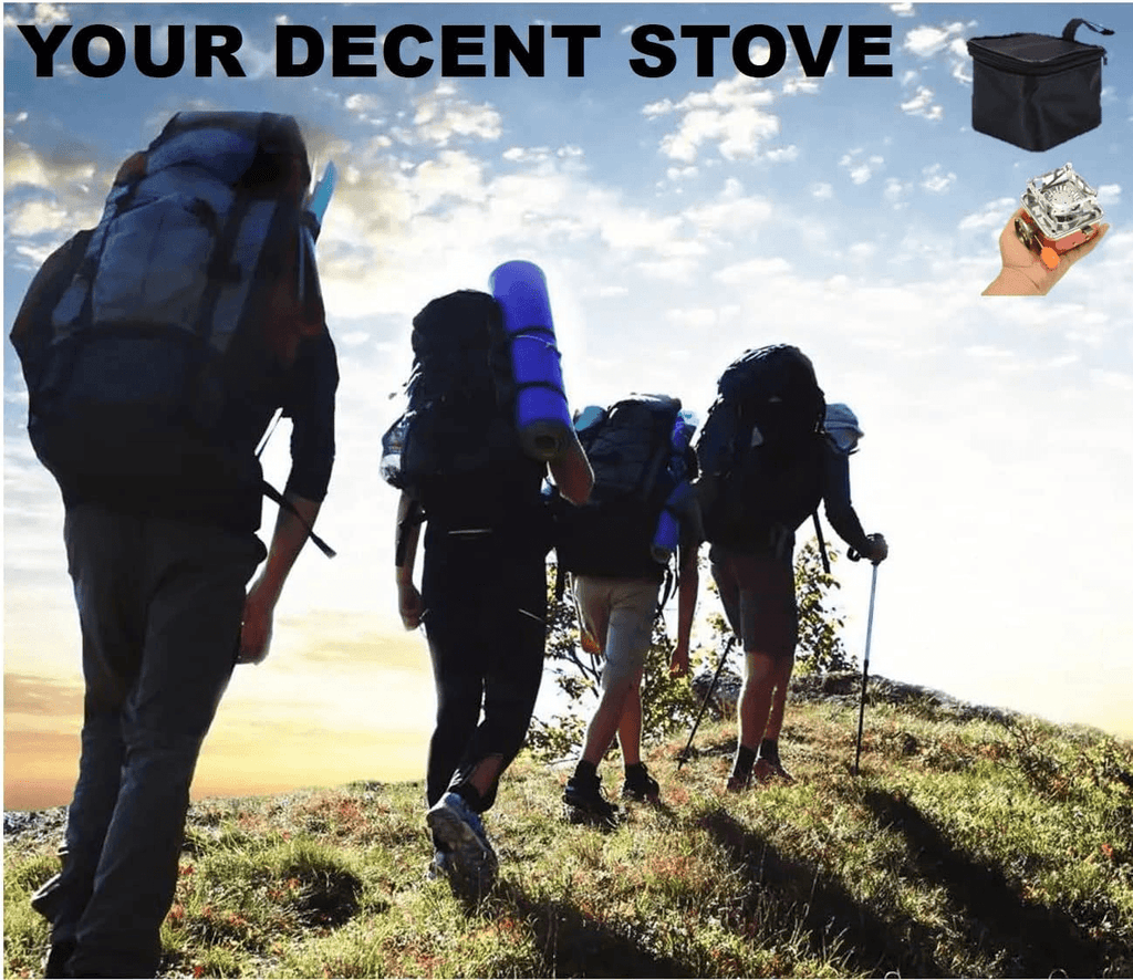 Solo Camping Stove, Backpacking Stove, Foldable, Portable, Lightweight, Piezo Ignition, Single Burner Adjustable, Premium Mini Powerful and Stable Camp Stove for Hiking Picnic, 1+2+1+1pcs